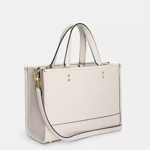 New🤍Coach White Dempsey Carryall Large Tote - Picture 3 of 6